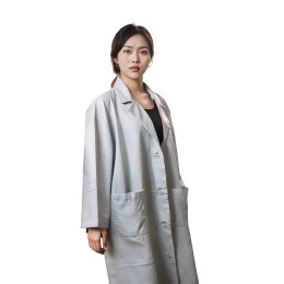 Customized anti-collar doctor's gown Design with square patch pockets on the upper left chest and one square patch pocket on the left and right waists NU065, Faculty of Medicine, The Chinese University of Hong Kong  NU065 Customized anti-collar doctor's gown Design with square patch pockets on the upper left chest and one square patch pocket on the left and right waists NU065, Faculty of Medicine, The Chinese University of Hong Kong  NU065